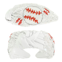 GAME DAY BASEBALL TOP KNOTTED HEADBAND